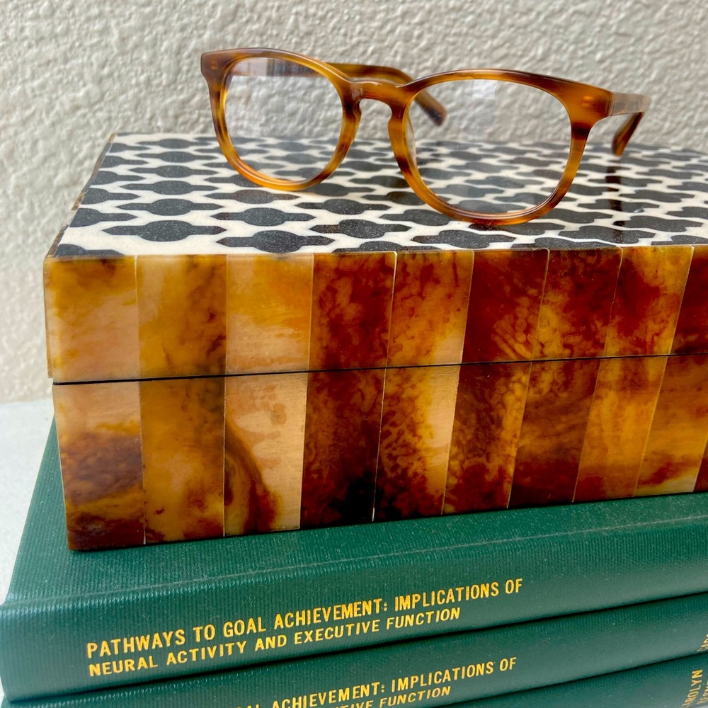 New Lyle Warby Parker Glasses in English Oak, Tortoise